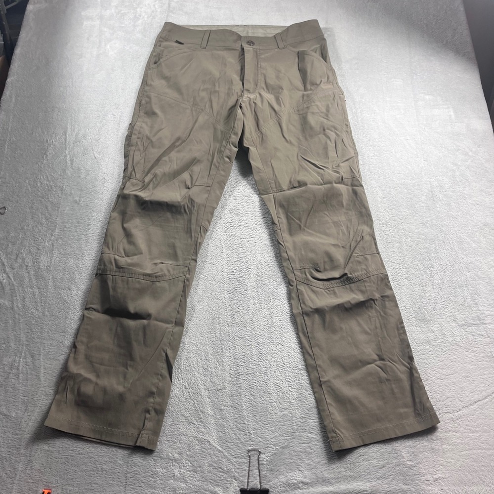 Kuhl Renegade Mens Hiking Pants 34x32 Tan Brown Style 5120 Outdoor Casual
